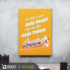 Tốt nhất là cho giải pháp sau đó hãy giải thích BO.028