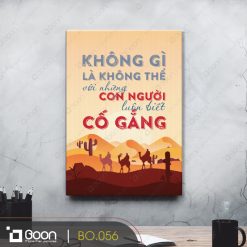Không gì là không thể với những con người luôn biết cố gắng BO.056